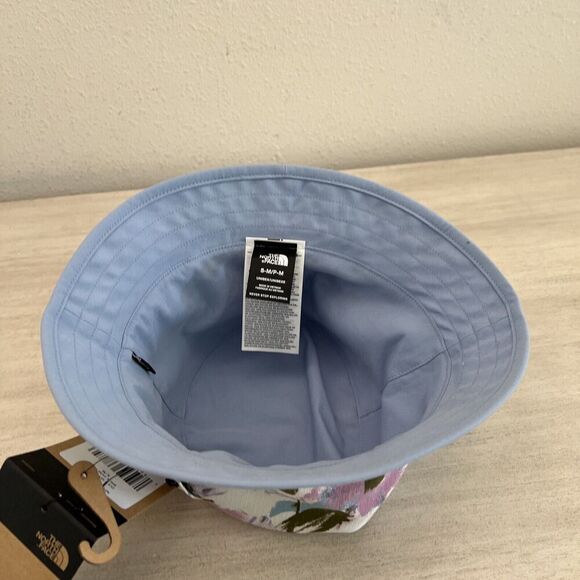 THE NORTH FACE REVERSIBLE BUCKET HAT, SIZE S/M White Dune Pain - Picture 11 of 12